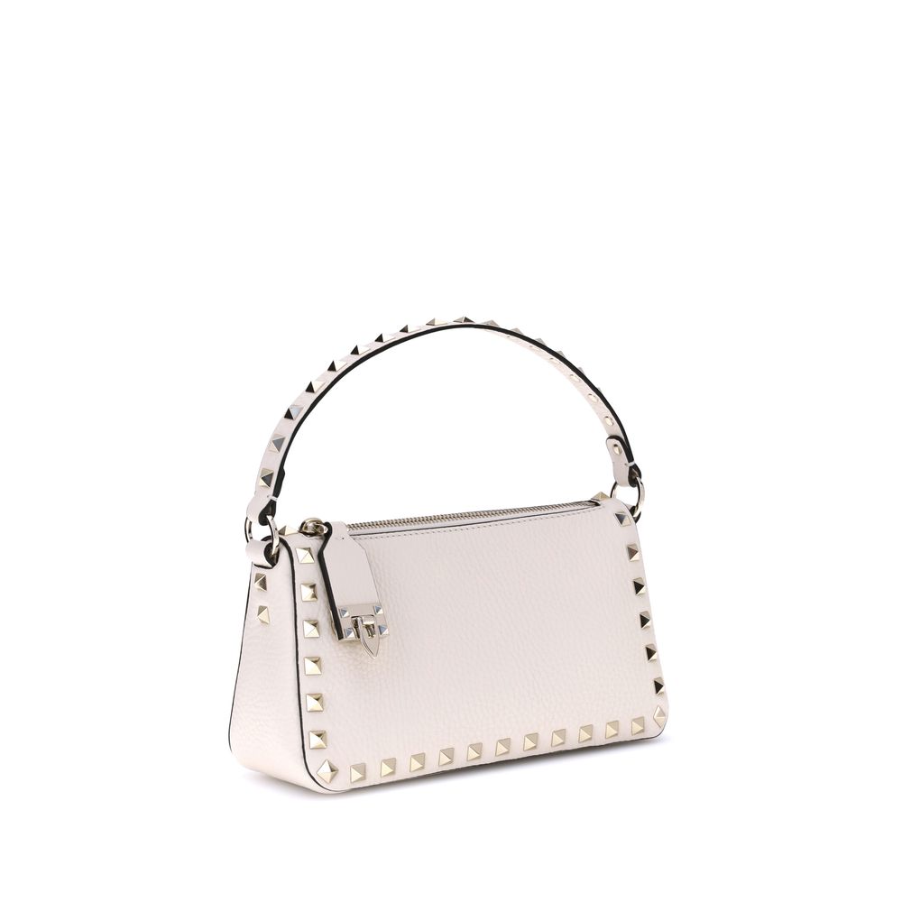 Valentino Garavani Weiße Kalbshaut Bos Taurus Schultertasche